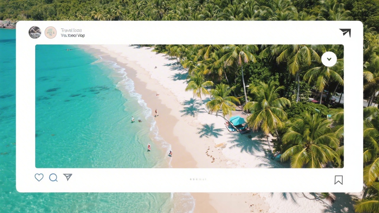 Beach lifestyle promo concept